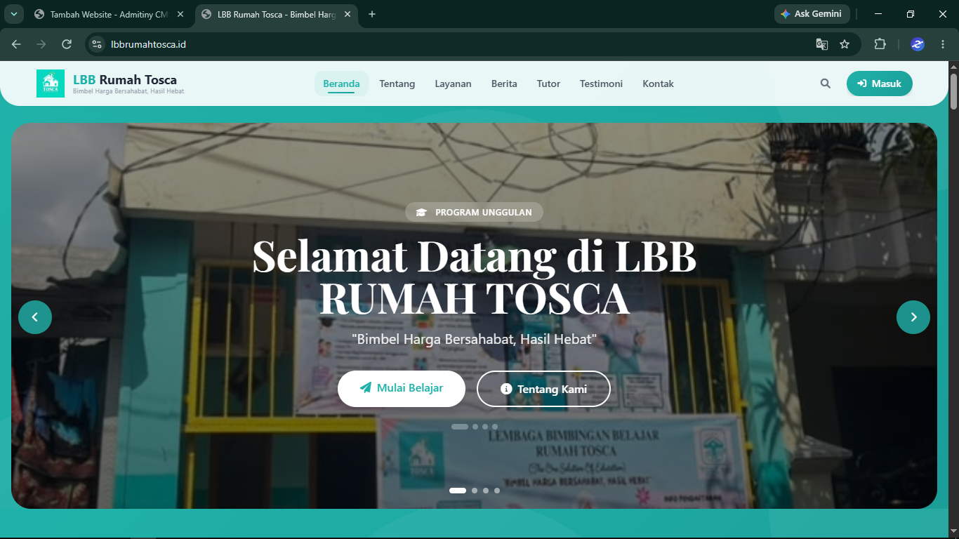 Website LBB Rumah Tosca